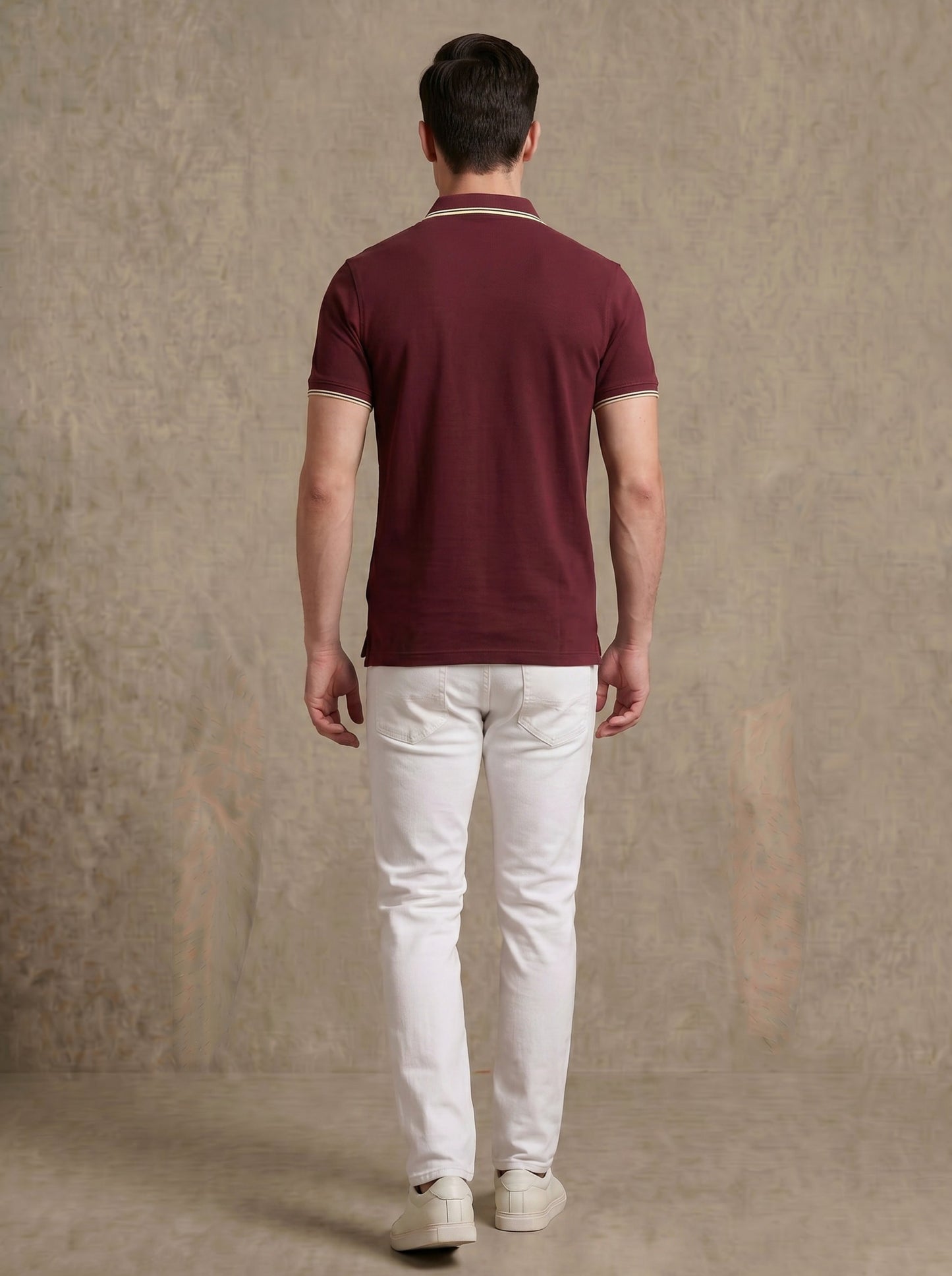 Maroon Tipped Old Money Polo