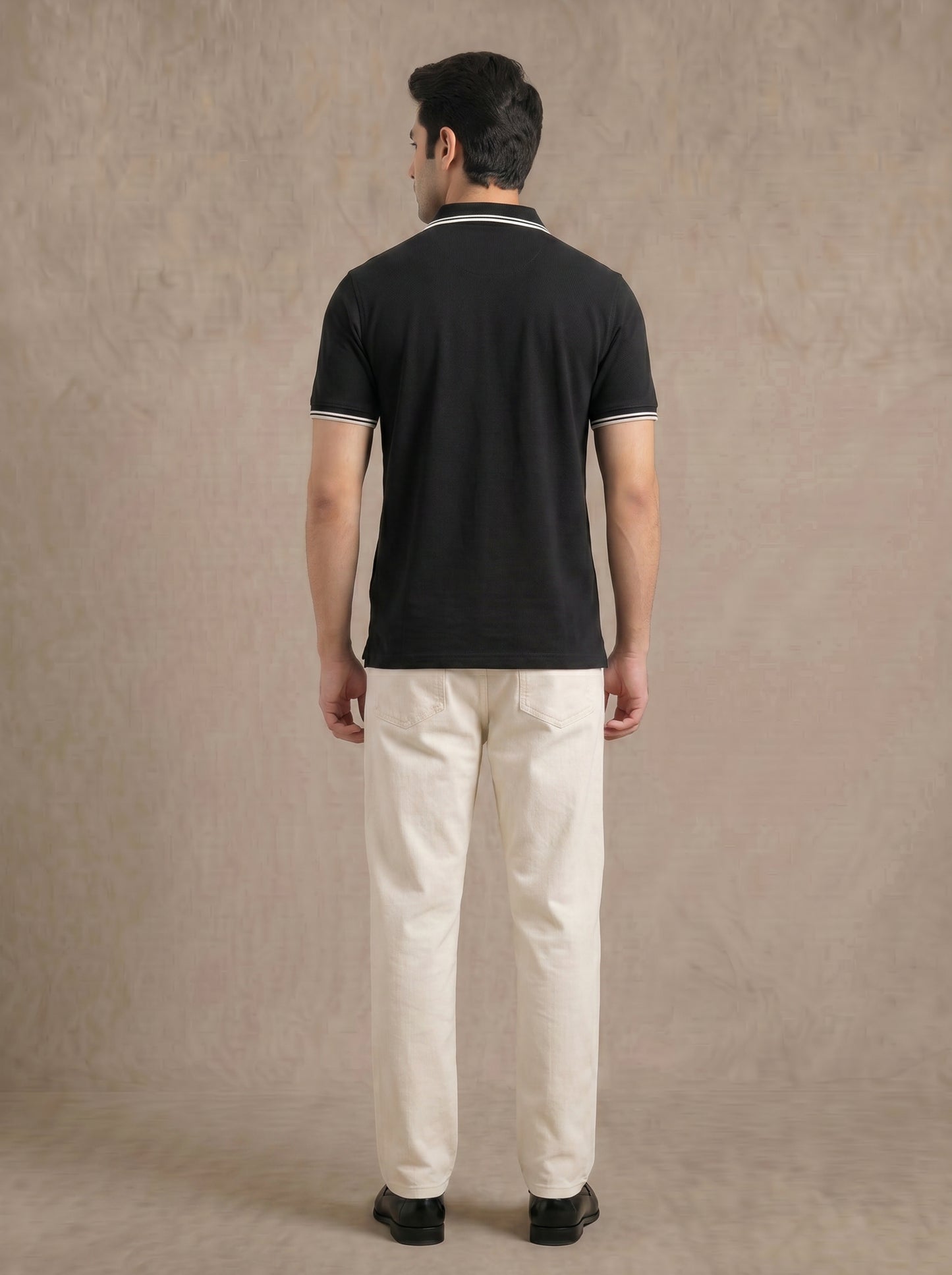 Black Tipped Old Money Polo