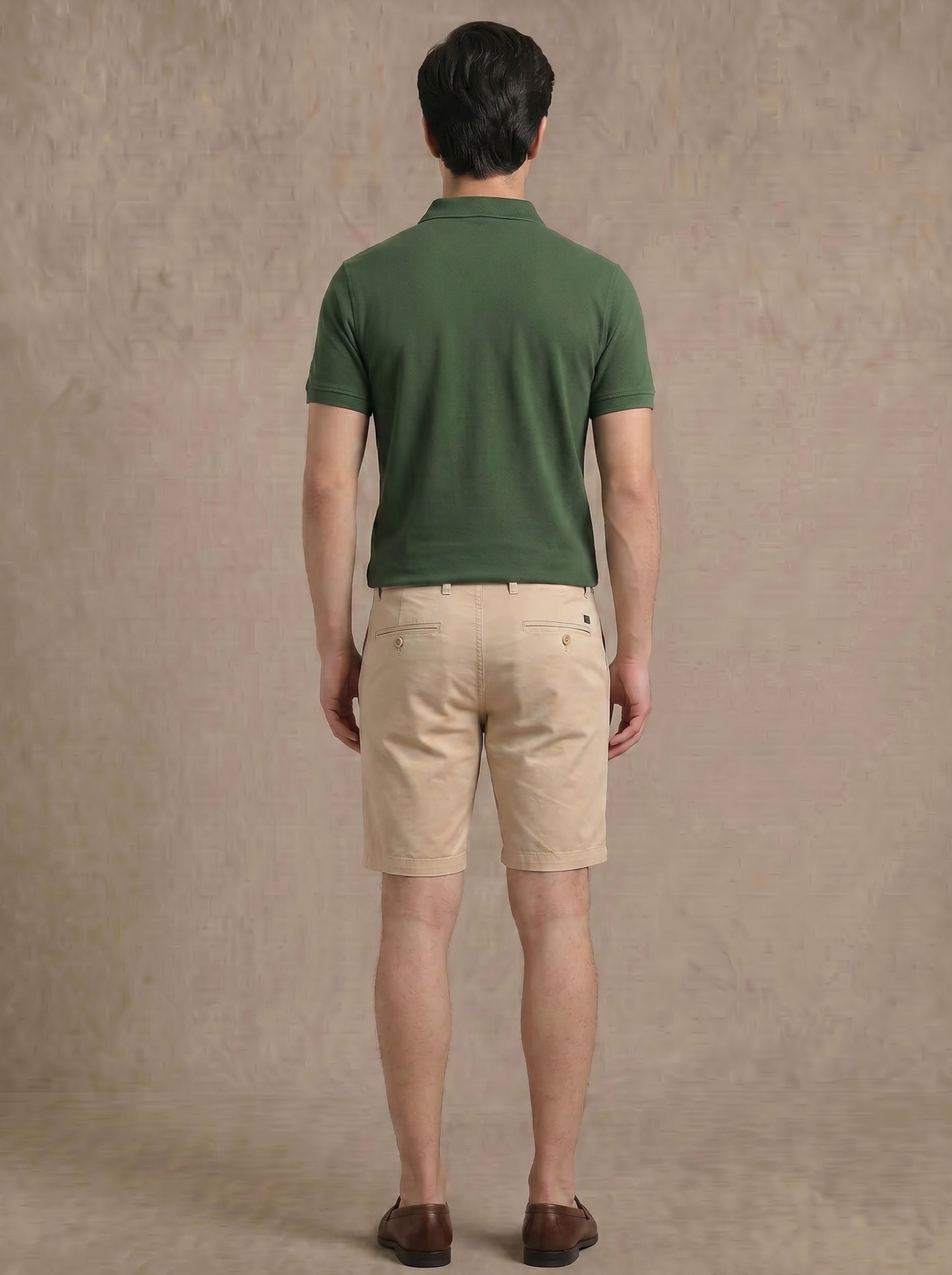 Classic Green Polo – Premium Cotton Piqué Stretch Slim Fit