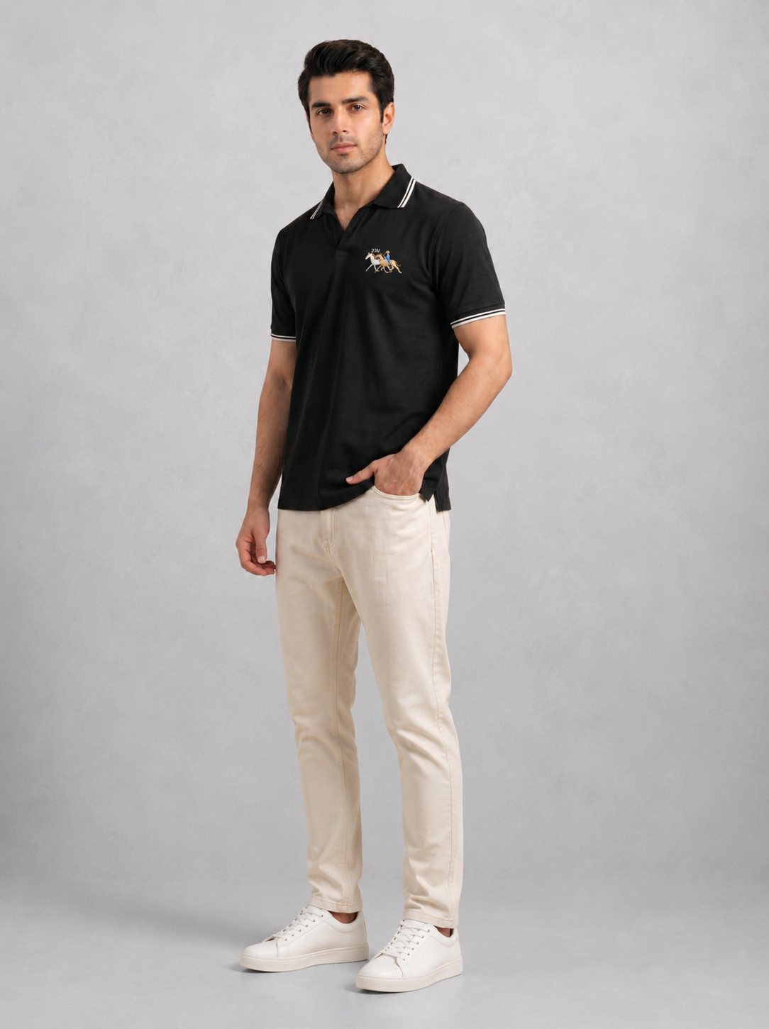 Heritage Black Polo