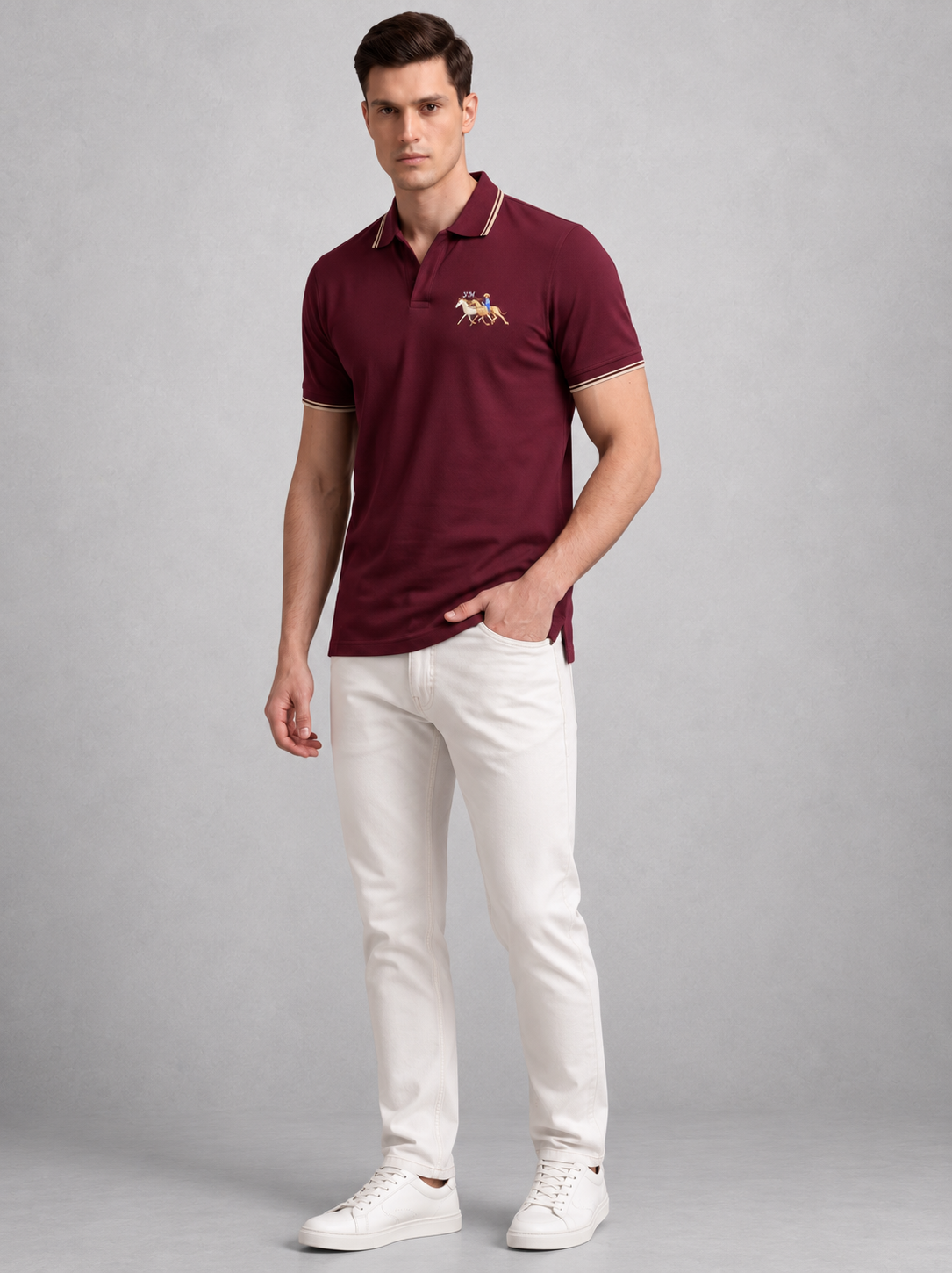 Heritage Maroon Polo