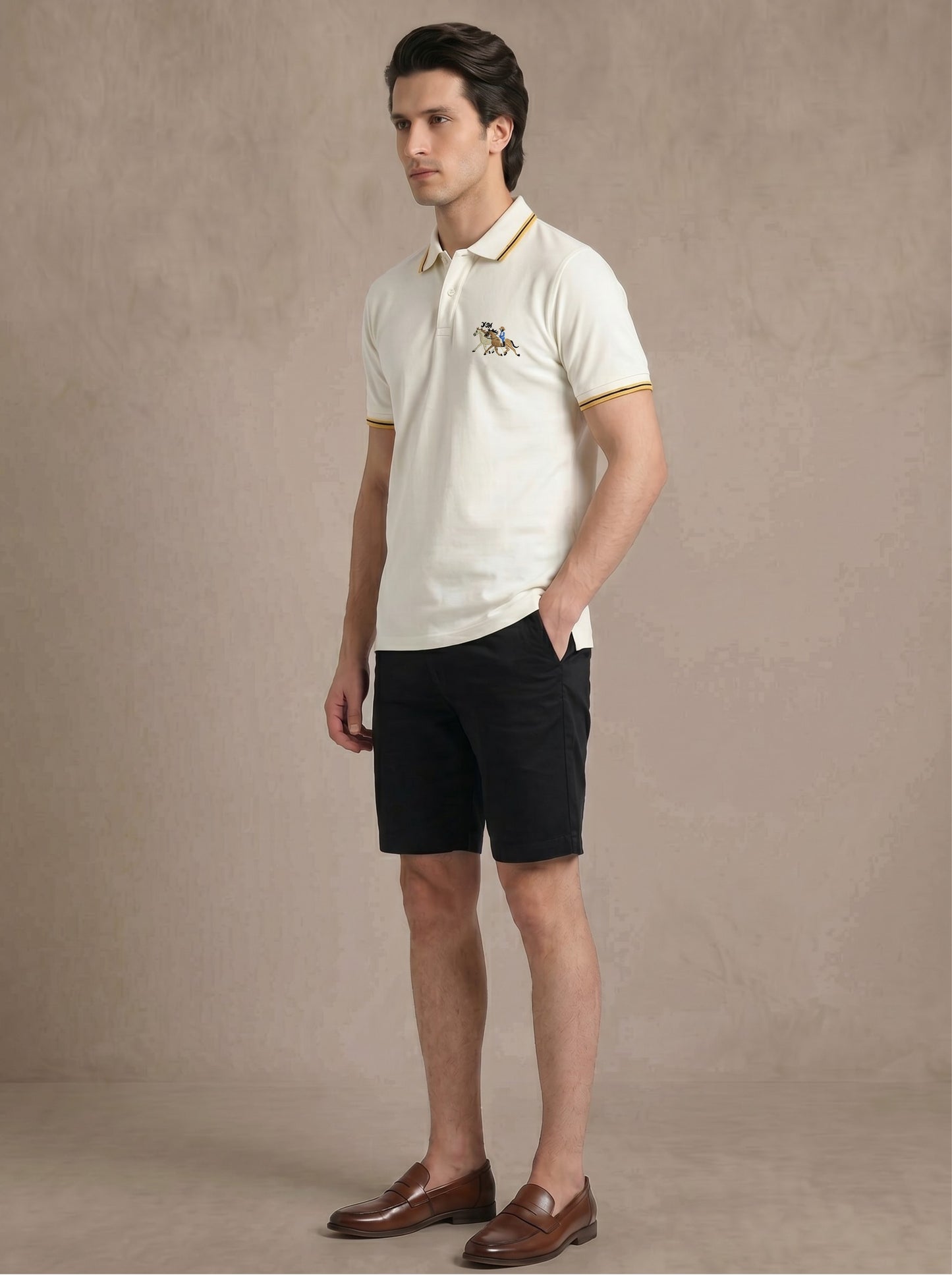 Egg White Tipped Luxury Polo