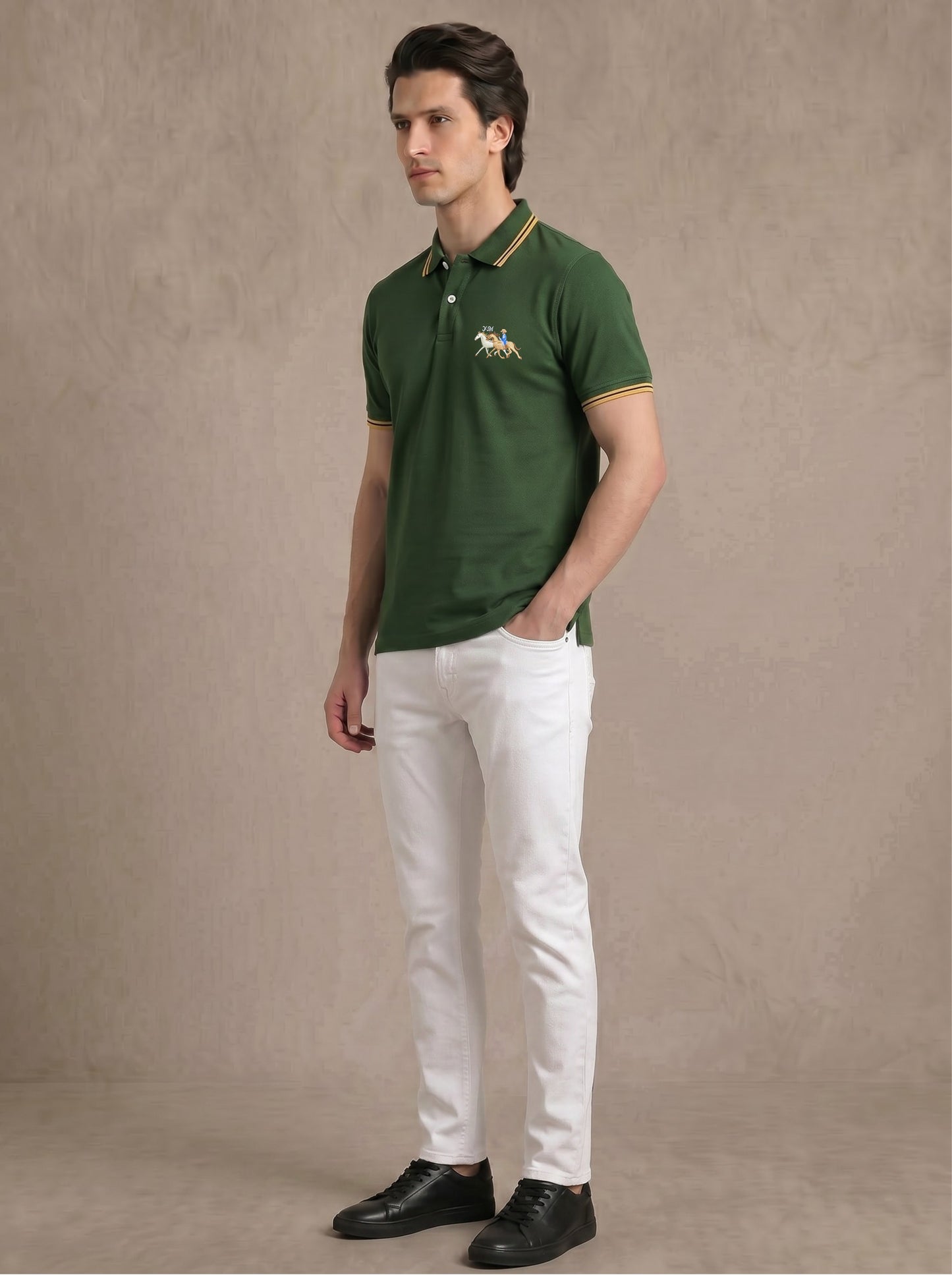Green Tipped Luxury Polo