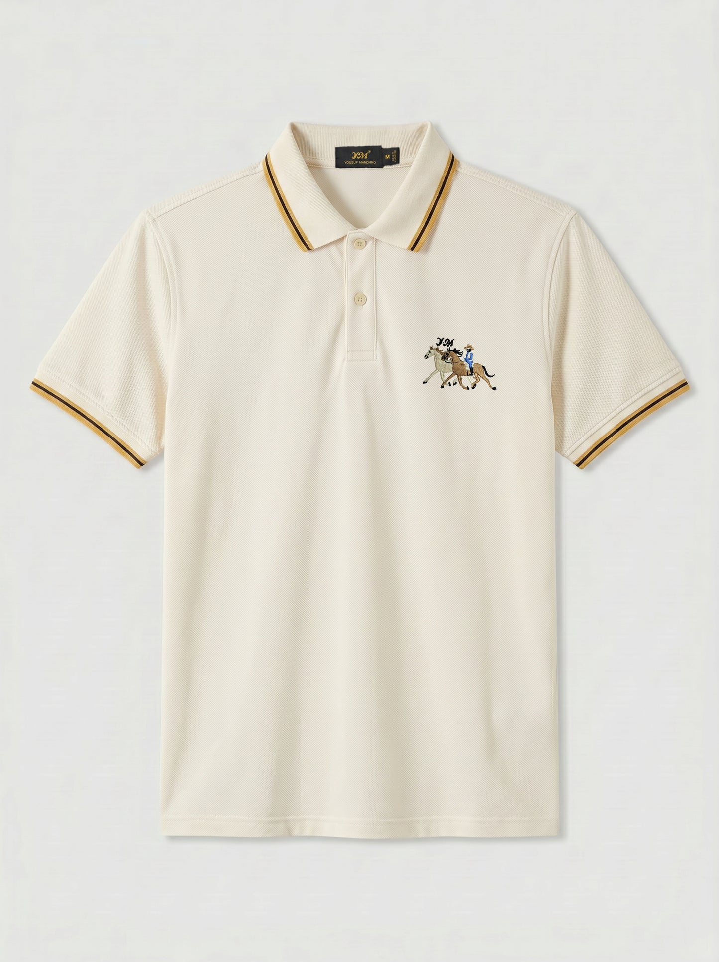 Egg White Tipped Luxury Polo