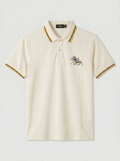 Egg White Tipped Luxury Polo