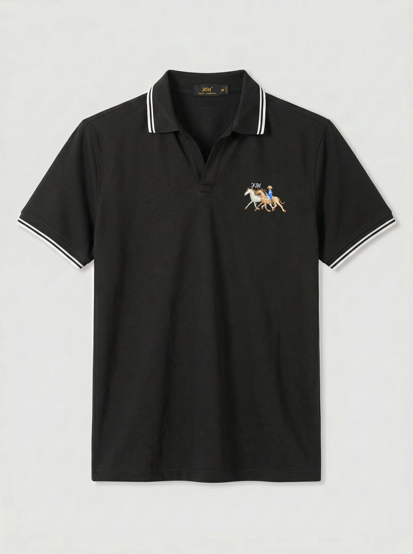Black Tipped Old Money Polo