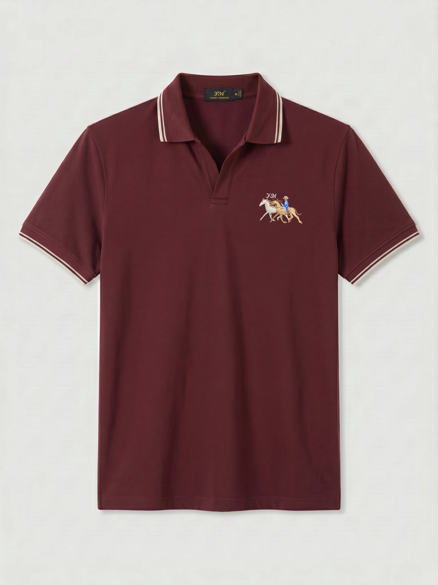 Maroon Tipped Old Money Polo