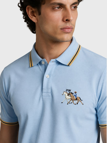 Signature Sky Blue Polo Shirt