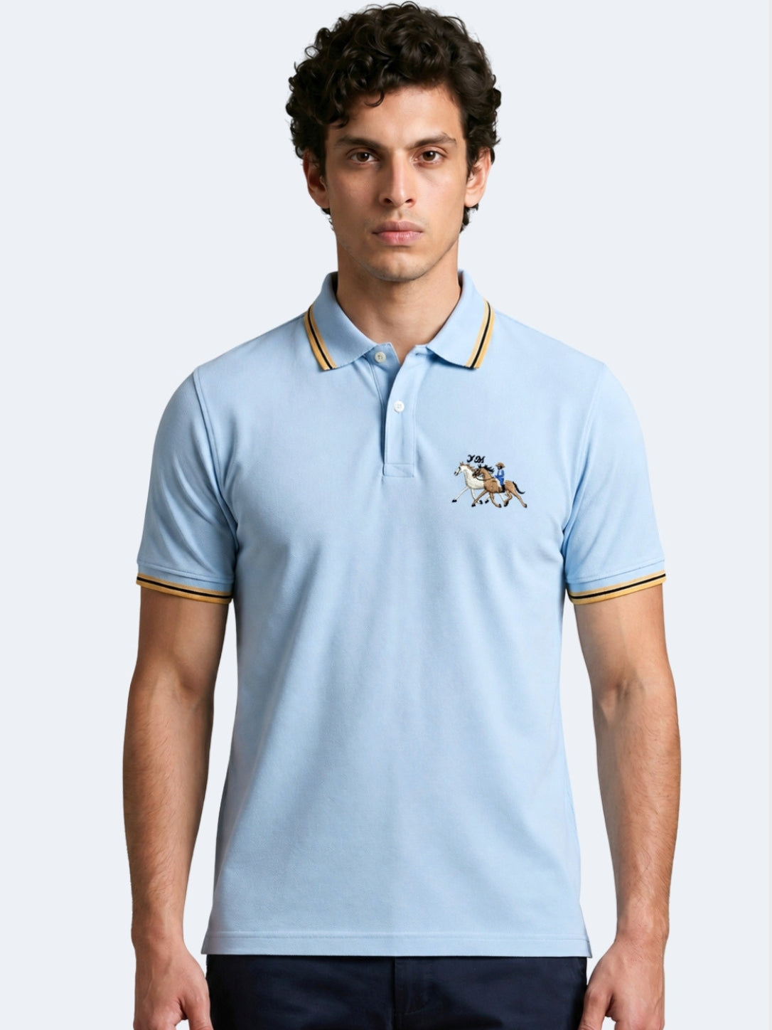 Signature Sky Blue Polo Shirt