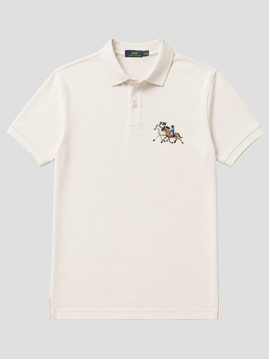 Classic Egg-White Polo Shirt