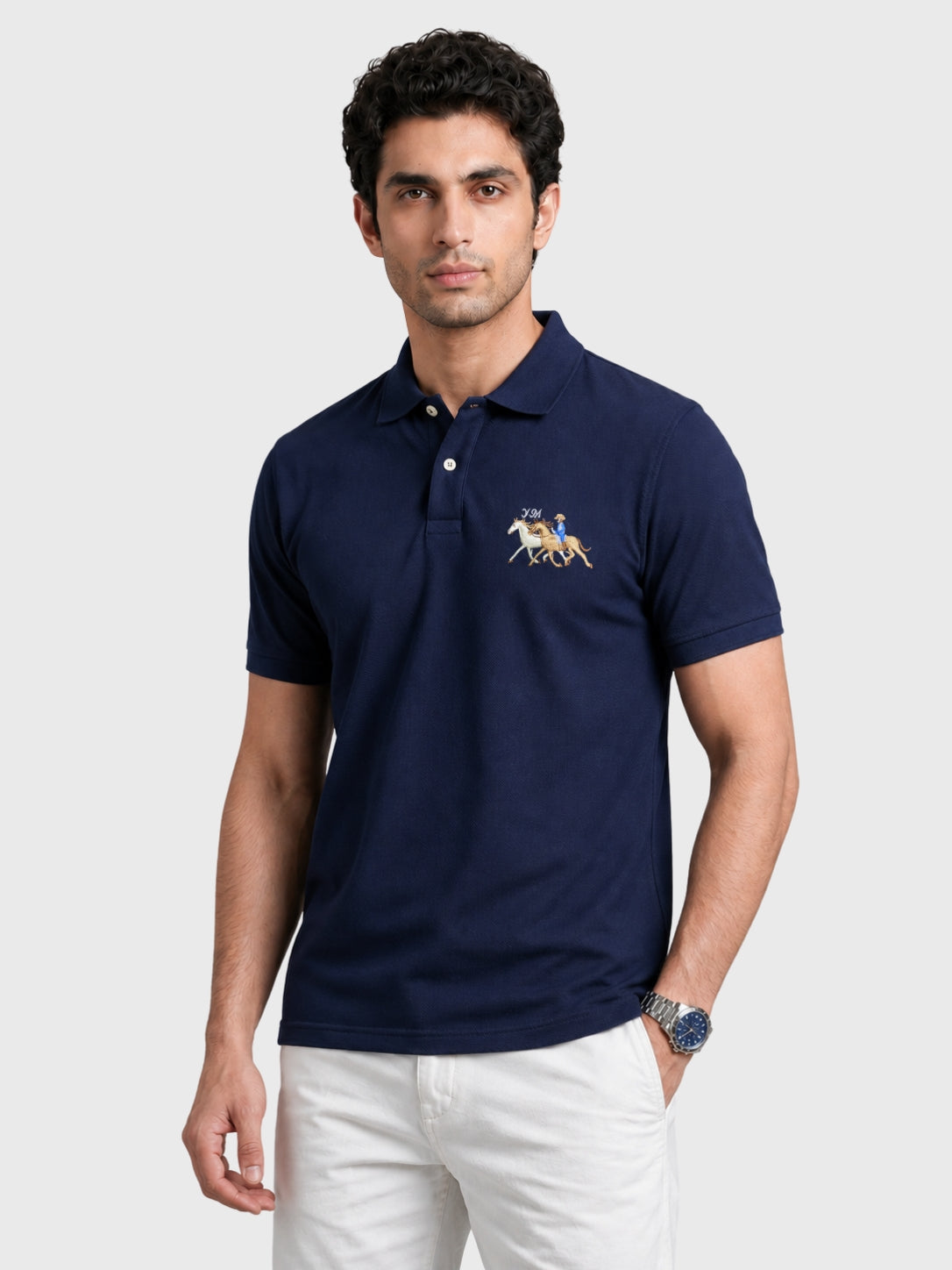 Classic Navy Blue Polo Shirt