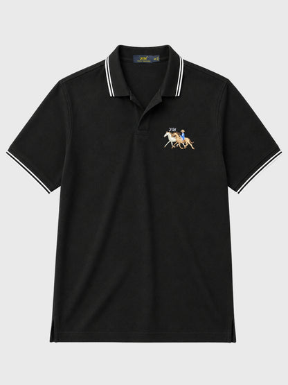 Heritage Black Polo Shirt