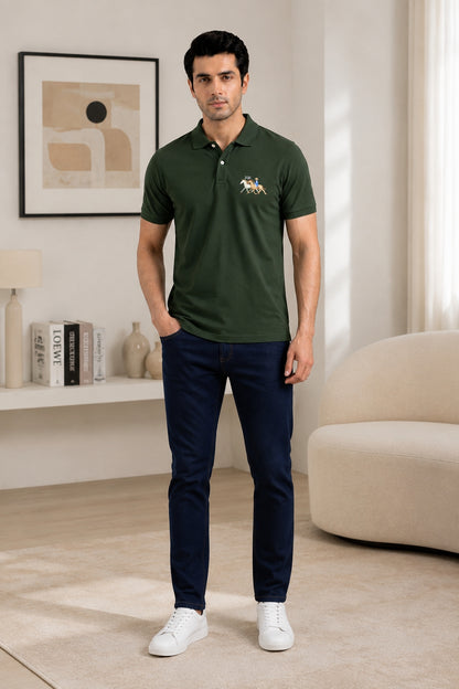 Classic Olive Green Polo Shirt