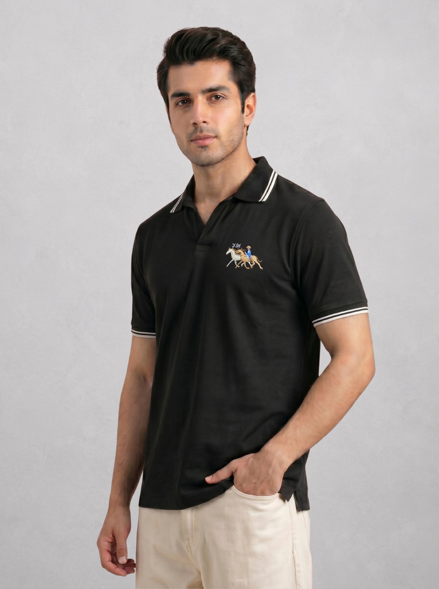 Heritage Black Polo