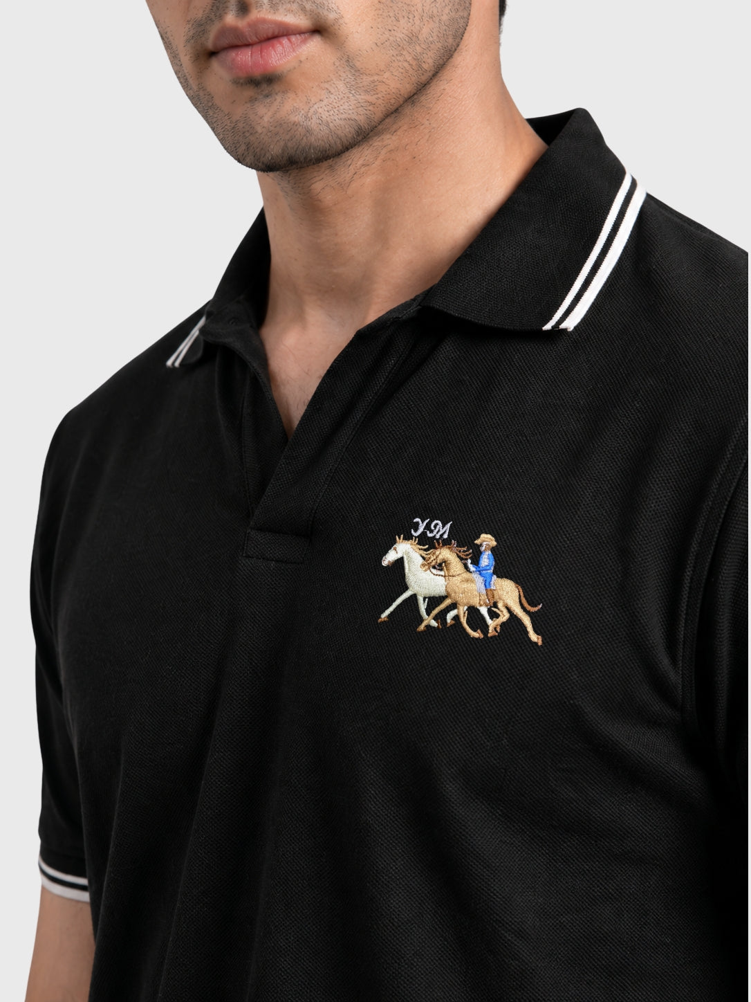 Heritage Black Polo Shirt