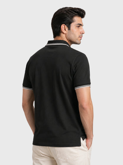 Heritage Black Polo Shirt